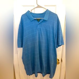 David Taylor blue short sleeve polo size XXL